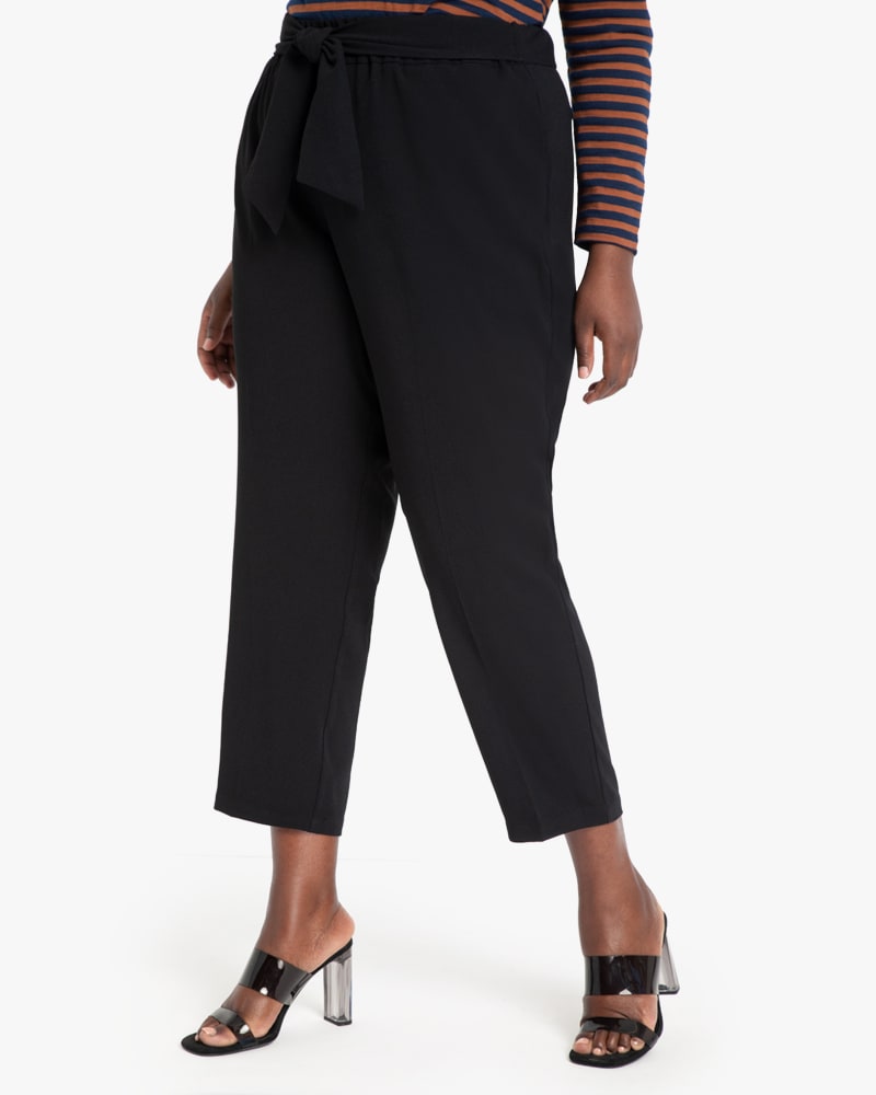 Front of plus size Eva Tie-Waist Trousers by Eloquii | Dia&Co | dia_product_style_image_id:146807